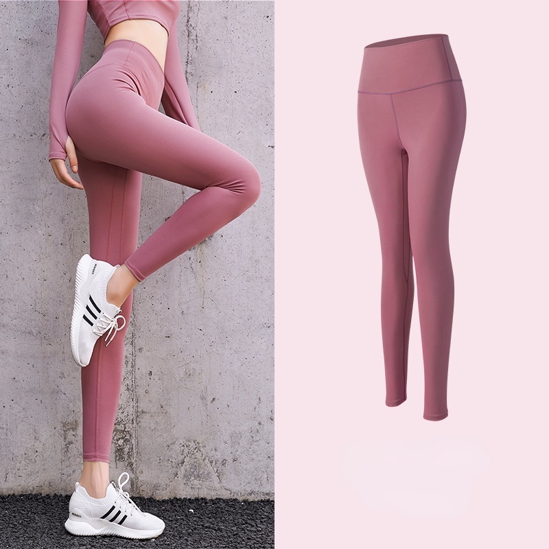 Quần Legging Thể Thao Lưng Cao Co Giãn Tốt Thích Hợp Tập Yoga Cho Nữ