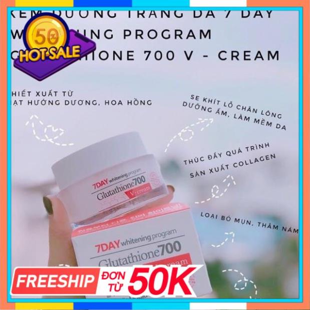🎁SALE 50%🎁 Kem Dưỡng Trắng Da 7 Day Whitening Program Glutathione 700 V-Cream | BigBuy360 - bigbuy360.vn