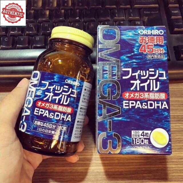 Viên dầu cá omega 3 orihiro fish oil Nhật Bản, dầu cá omega 3 orihiro Nhật Bản