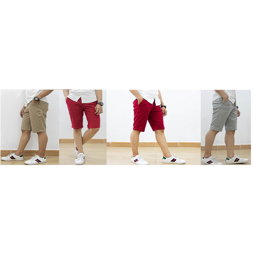 QUẦN SHORTS KAKI NAM LƯNG THUN