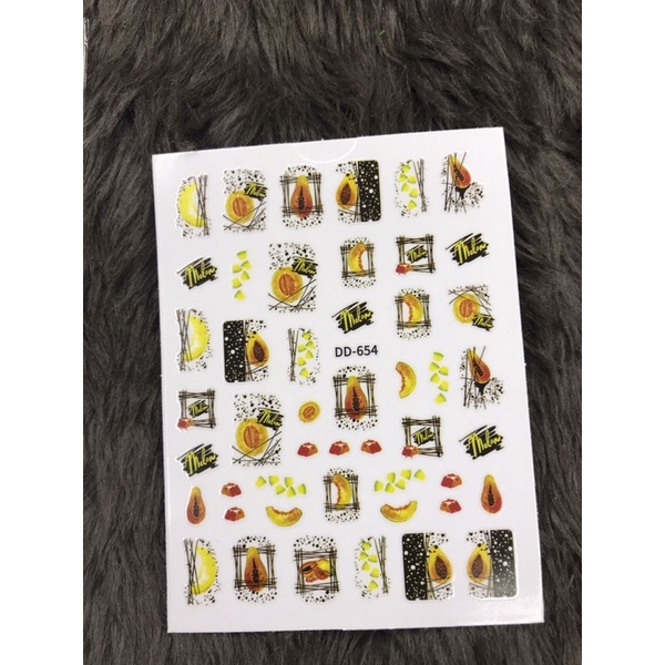 stick dán móng quả đu đủ ( làm móng , nail box )