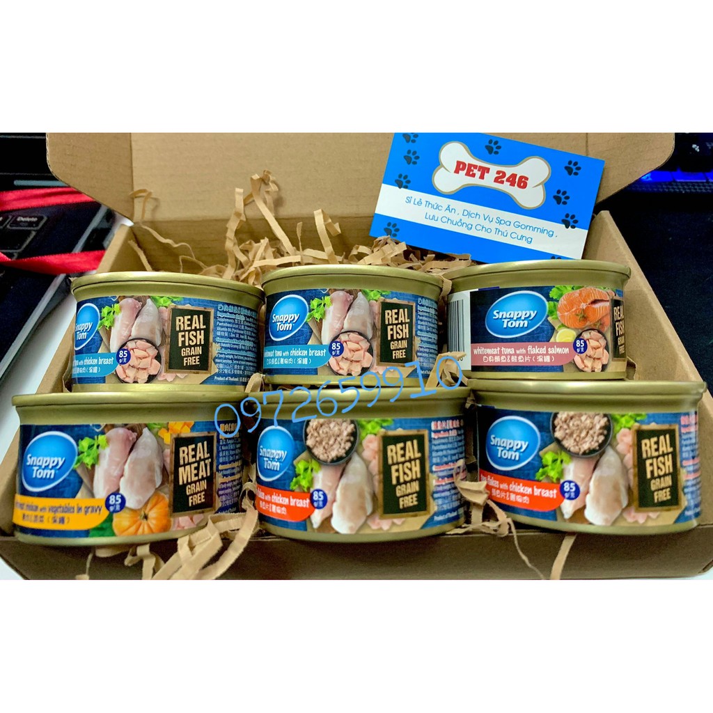 Pate cho mèo SnappyTom lon 85g