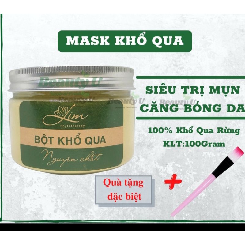 Mask Mặt Nạ Khổ Qua Rừng Lim 100g giảm mụn mờ thâm da