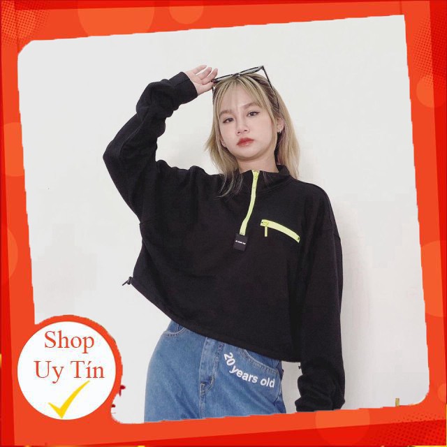 ÁO CROPTOP ZIP RÚT EO 20 YEARS OLD