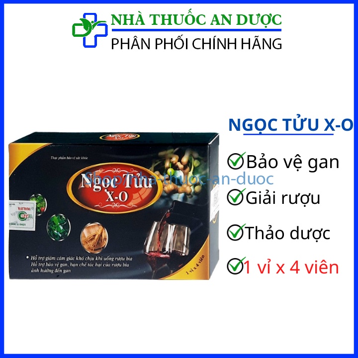 Viên giải rượu NGỌC TỬU X-O hỗ trợ gan, hạn chế tác hại của bia rượu