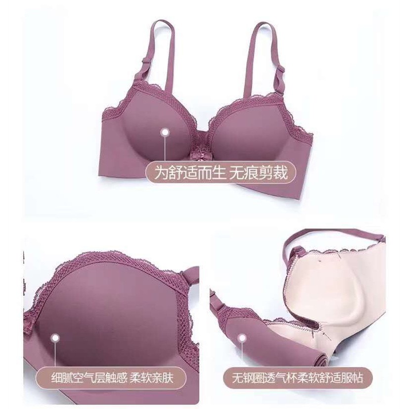 Áo Lót Nữ - Áo Ngực Nữ Nâng ngực Đúc Su phối viền ren điệu đà tôn vòng 1 quyến rũ DAN STORE MÃ  AL29