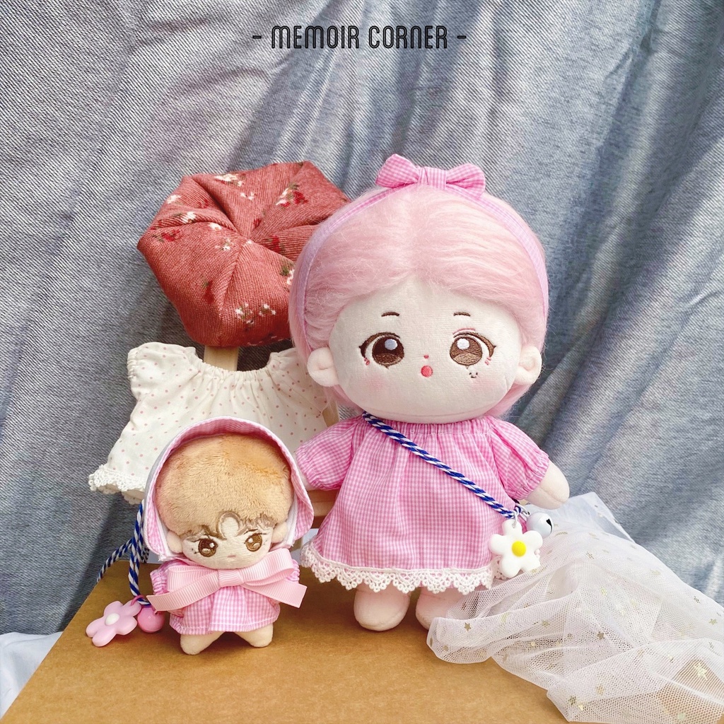 Outfit Doll 10cm 15cm 20cm - Pink Caro / tủ đồ Memoir