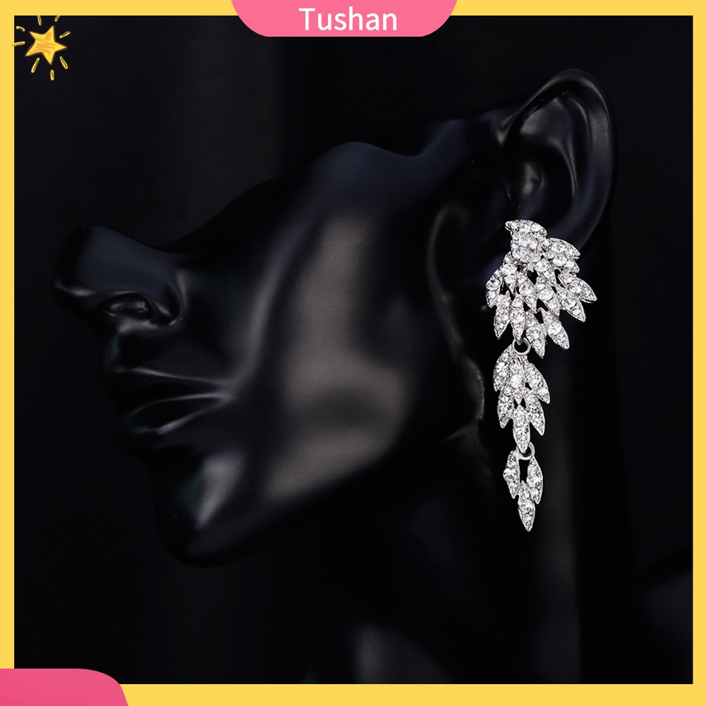 Khuyên Tai Dáng Dài Đính Đá Toàn Diện Thanh Lịch Cho Nữ