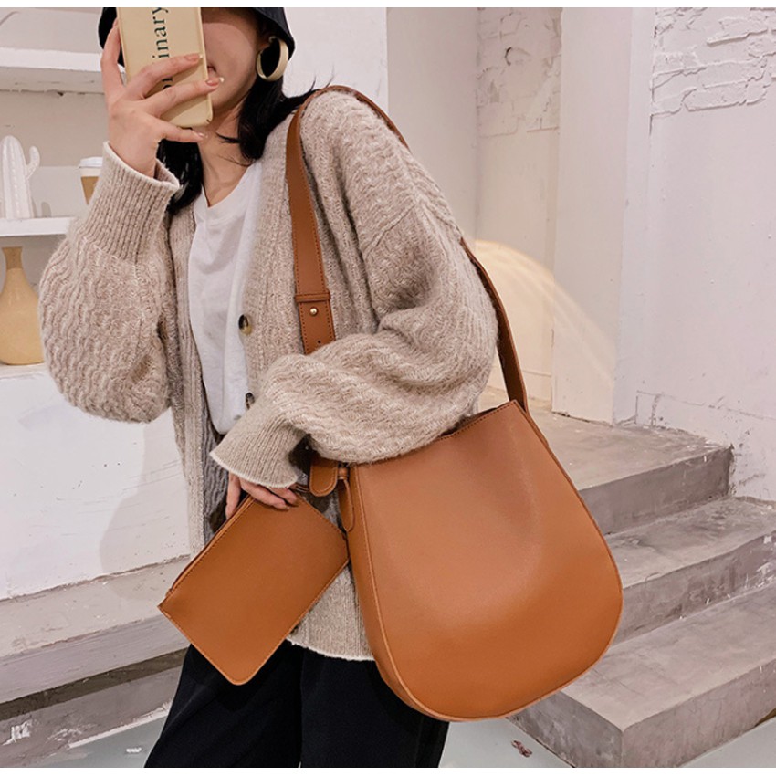 Túi tote da nữ đeo vai Bag.ThanhThu nấm tặng kèm ví 476