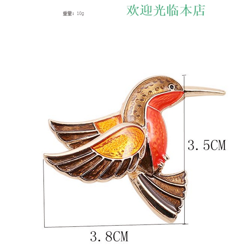 Ghim Cài Áo Hình Chim Đính Đá Thời Trang