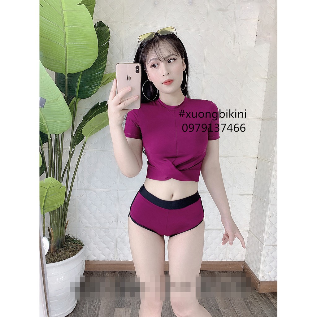 Bikini Đồ Bơi Đi Biển Hai Mảnh Xoắn Ngực Nhiều Màu đồ tập dáng thể thao, kín đáo cho nữ | BigBuy360 - bigbuy360.vn