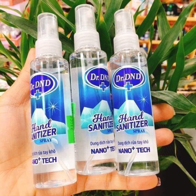 Gel sát khuẩn tay dạng xịt 70ml Dr . Dnd 49k, dạng gel 29ml 40k