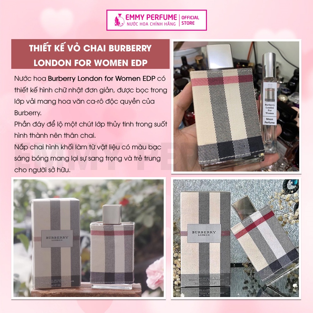Nước hoa nữ Burberry London For Women - Dòng nước hoa nữ đa dụng dễ dùng cho học sinh sinh viên - EmmyPer