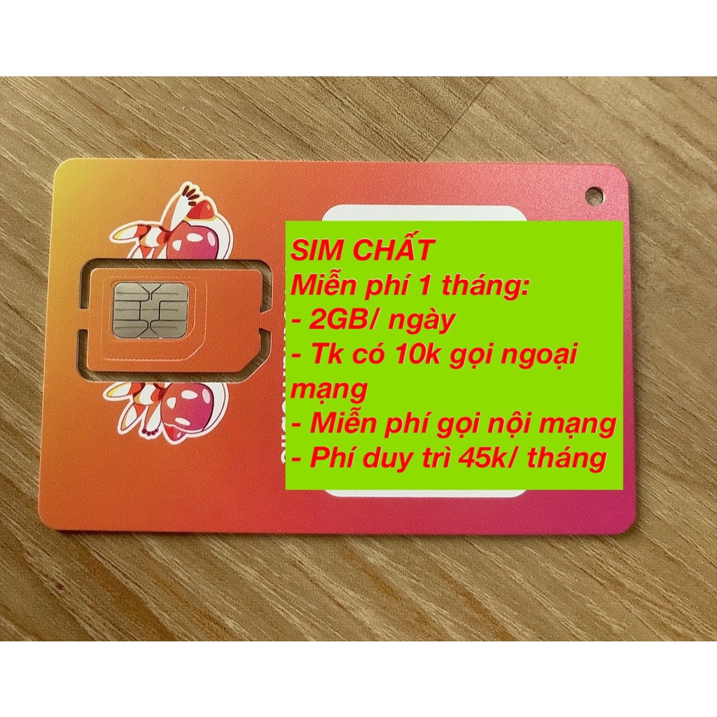 Sim Chất Vietnamobile Data 2Gb/Ngày Tạo Mọi Tài Khoản [Miễn Phí 1 Tháng]
