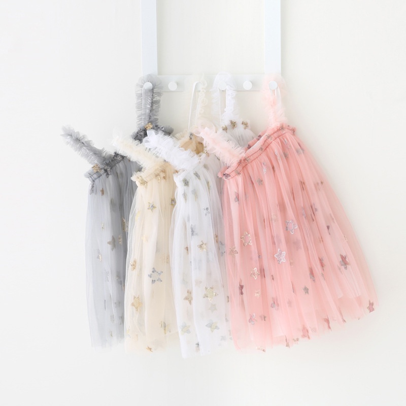 Đầm In Hình Ngôi Sao Hoạt Hình Dễ Thương Cho Bé Gái akku