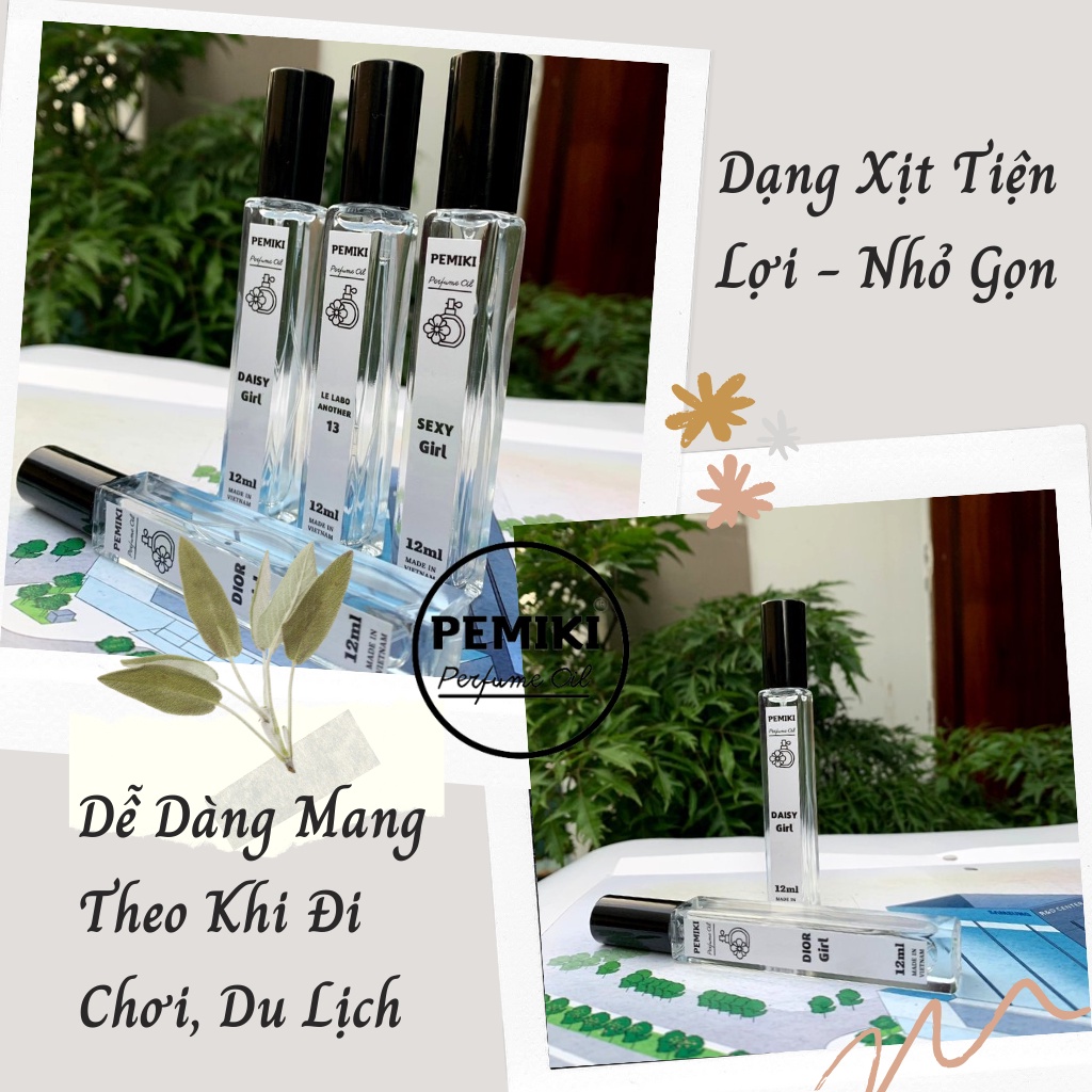 Tinh dầu nước hoa PEMIKI CoCo Girl Mademoiselle EDP 12ml dạng xịt sang chảnh, quyến rũ đầy mê hoặc | BigBuy360 - bigbuy360.vn