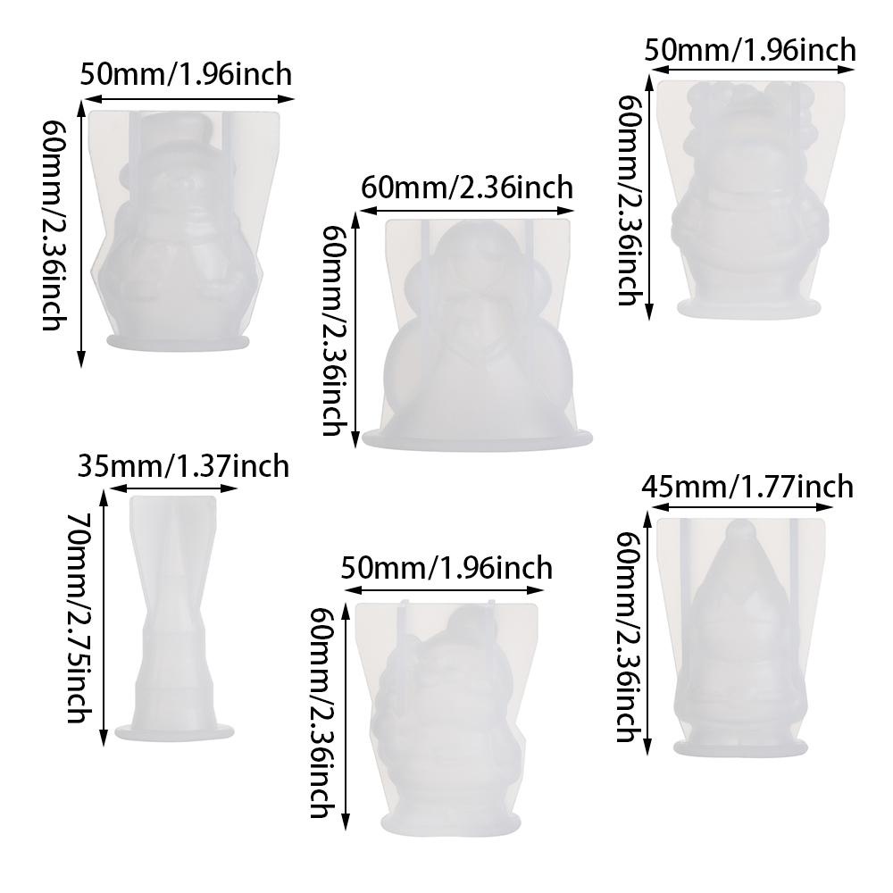 Khuôn Silicone Làm Giáng Sinh Hình Ông Già Noel / Người Tuyết