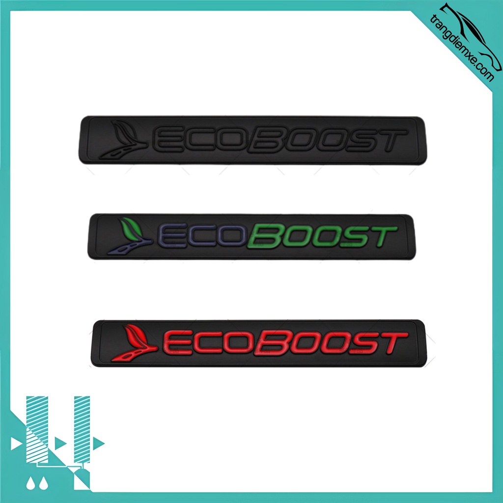Logo Tđx Chữ Ecoboost Trang Trí Xe Ô Tô