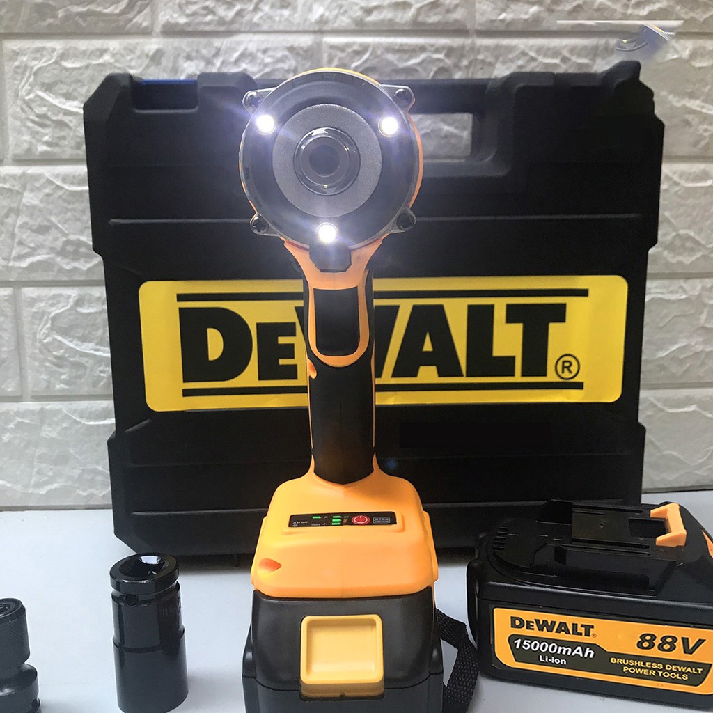 Máy Siết Bulong, Bắt Vít DEWALT 118V 100% đồng - KHÔNG CHỔI THAN, Pin 10 Cell