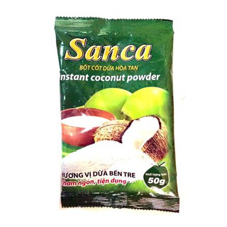 Combo 2 gói bột nước cốt dừa Sanca 50g