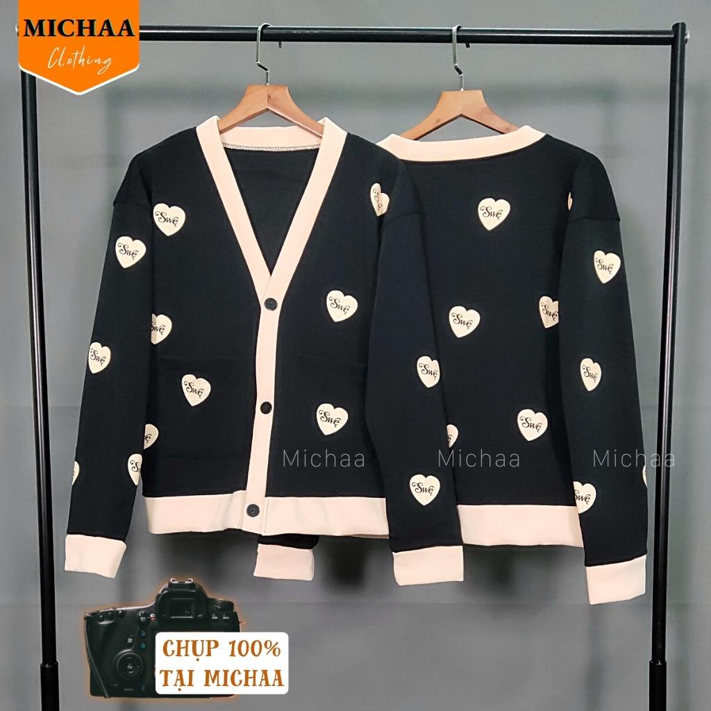 Áo Khoác Nỉ Cardigan SWE Ulzzang Unisex Form Rộng Hình In Đẹp Chất Nỉ Bông - MICHAA