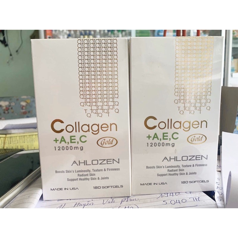 Collagen A E C 12000mg Ahlozen Gold 180 viên | BigBuy360 - bigbuy360.vn