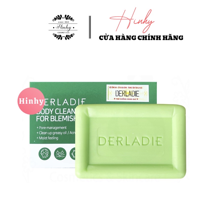 Xà Phòng Derladie - Xà Bông Mụn Lưng Cơ Thể Derladie Body Cleansing Bar For Blemish Skin