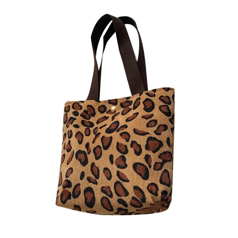 Youyo Túi Xách Đeo Vai Bằng Vải Canvas Họa Tiết Ngựa Vằn / Da Báo Thời Trang Thường Ngày Cho Nữ