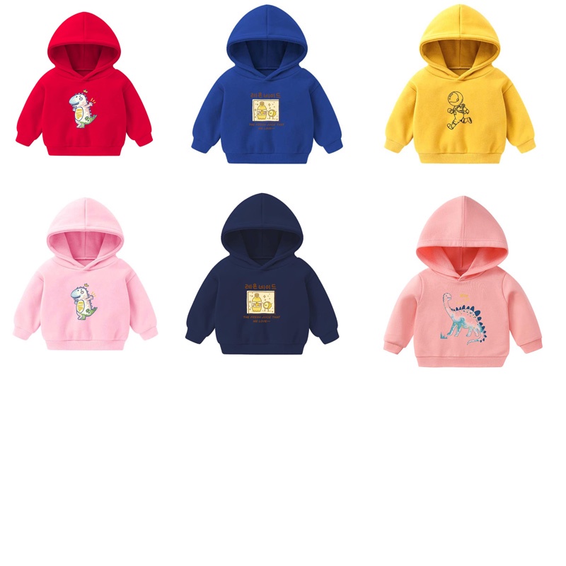 Áo nỉ cho bé gái bé trai áo nỉ bông hoodie dài tay có mũ hàng quảng châu cao cấp không bai xù mịn đẹp JIMADO TC552221