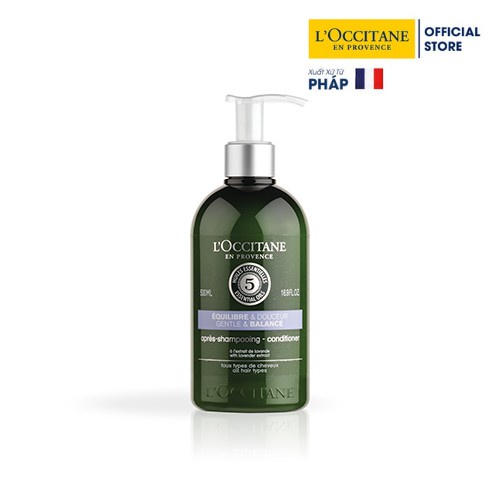 Dầu xả Gentle &amp; Balance dành cho mọi loại tóc Aromachologie Gentle &amp; Balance conditioner 500ml L'occitane