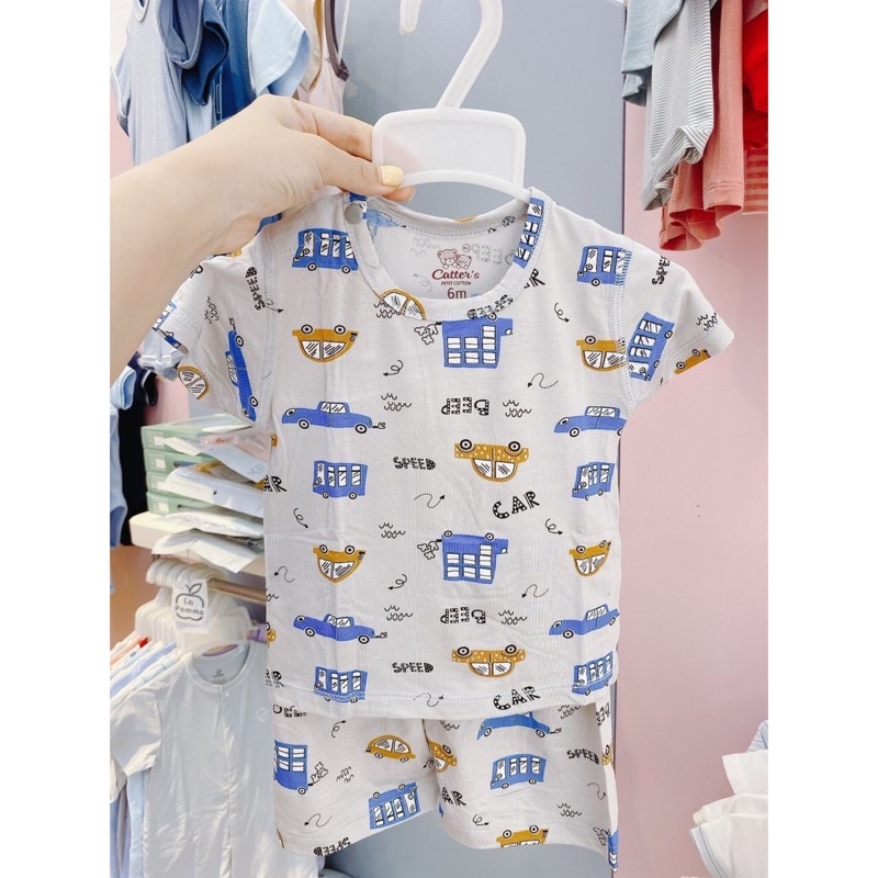 Carter's - Bộ quần áo cộc tay cài vai cotton cho Bé Trai Bé Gái 6-24M