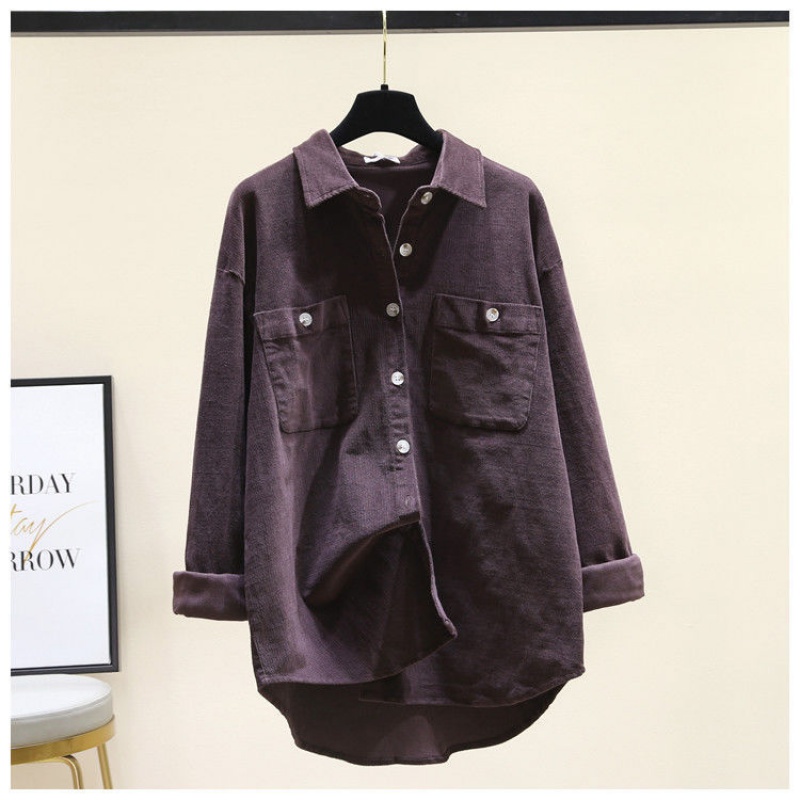 Áo Sơ Mi 100% Cotton Tay Dài Dáng Rộng Thời Trang Dành Cho Nữ