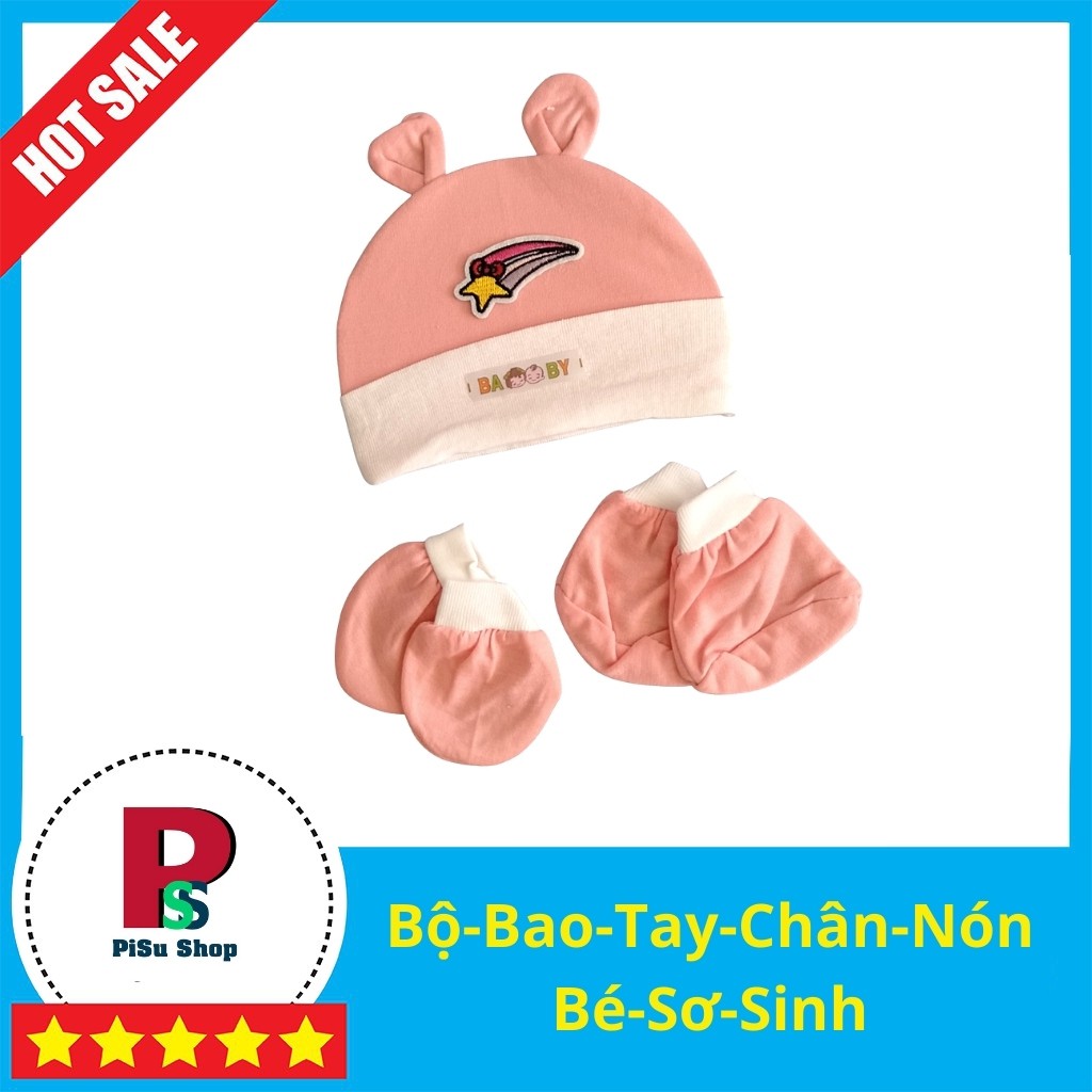 Bộ nón bao tay chân sơ sinh