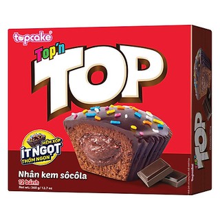 Bánh TOP CAKE - Socola (Hộp 12 cái  360g)