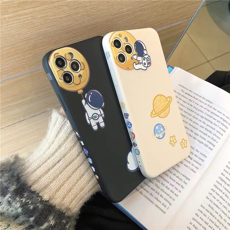 Ốp điện thoạI in hình phi hành gia nasa thích hợp cho iphone 11 12pro max 7plus 8plus x xs max xr 12 12pro