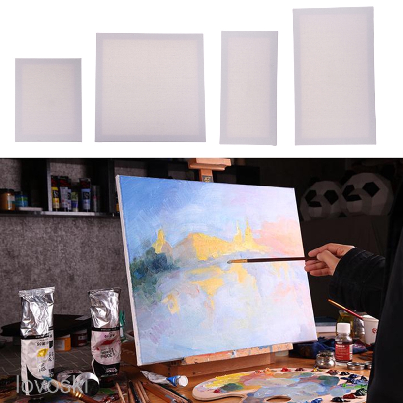 Bảng Vẽ Tranh Sơn Dầu Bằng Vải Canvas Hình Vuông / Chữ Nhật / Gỗ Tiện Dụng