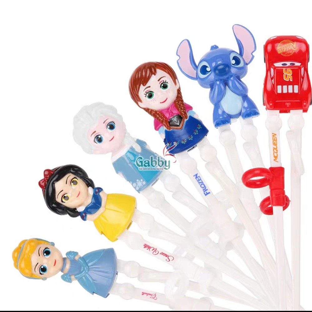 ĐŨA TẬP ĂN CHO BÉ DISNEY 3D (Spider man/Captain man/Mickey/ Minnie/ McQueen/ Elsa/ Anna/ Mike/ Sulley/ Stitch)