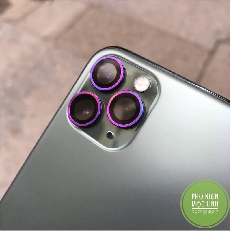 Iphone 11 11 Pro Max 12 Mini 12 12 Pro max màu Titan [Bộ 3 mắt] Dán từng mắt camera chống trầy Chính hãng Kuzoom  Bảo vệ