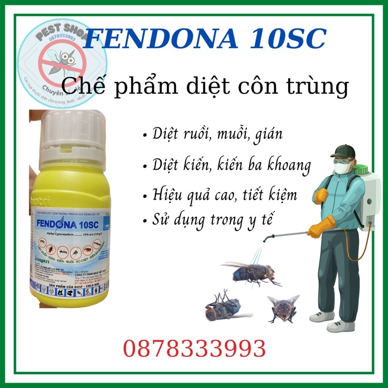 Thuốc diệt : muỗi, kiến, côn trùng FENDONA 10SC - 50ml