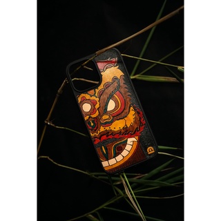 Ốp da đỏ case - mẫu thổ lân - ốp iphone/samsung - docase.vn