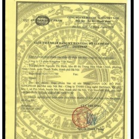 Toàn lộc bổ phế Kingphar - Giúp bổ phế, giảm ho do gió, cảm lạnh, ho lâu ngày (40 viên)