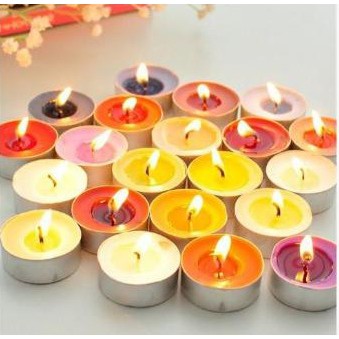 Nến Tealight Hoa Mai Hộp 100v  Không Mùi Không Khói