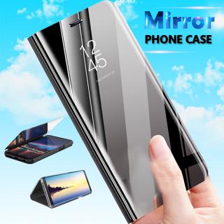 ✨ Xiaomi Redmi Note 7 Pro Redmi 7 Go Mi 9 SE 8 Lite Flip Stand Mirror Full Cover Phone case Ốp lưng kiểu da gập