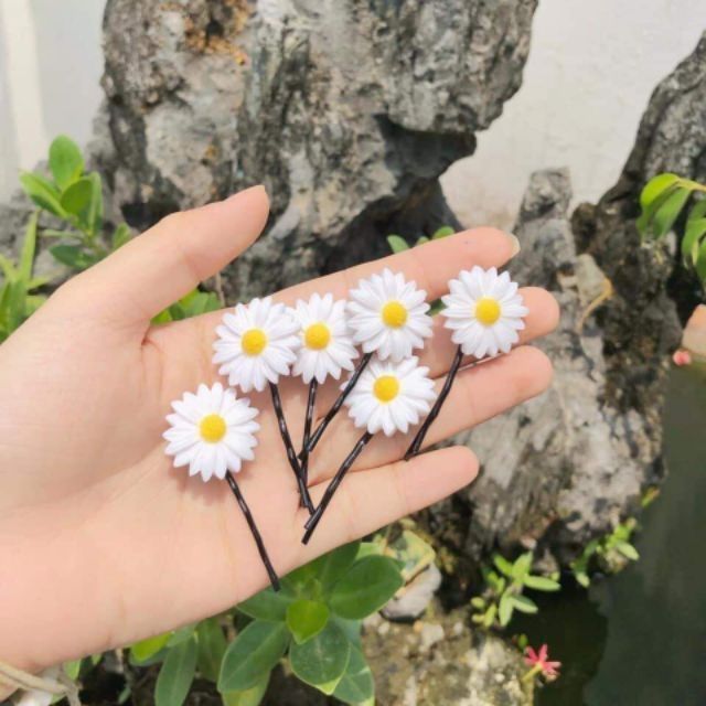 Set 2 Kẹp tóc hoa cúc