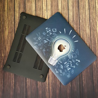 Case ,Ốp Macbook In Hình Bóng Đèn (Tặng Kèm Nút Chống Bụi + Chống gãy đầu dây sạc )