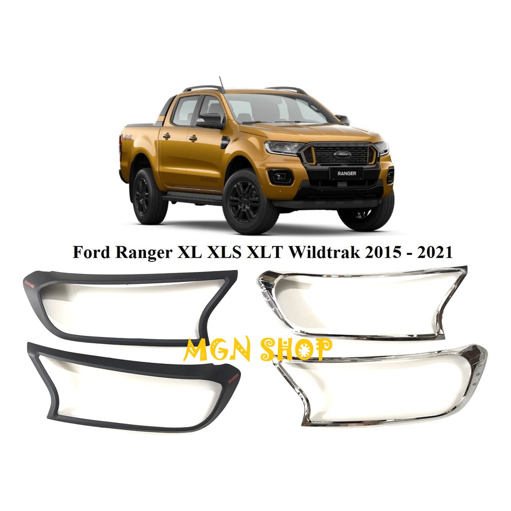 Ốp [Ford Ranger 2015 - 2021] [full bộ] [màu đen / màu bạc]