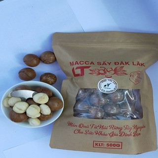 Hạt Macca DAKLAK LINH TRANG – 500g  loại 1 size Từ 2.3 đến 2.6mm