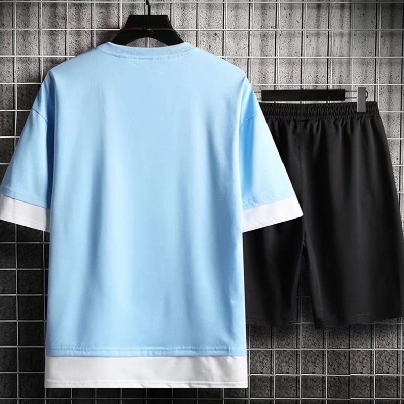 Áo Thun Tay Ngắn Dáng Rộng In Họa Tiết Thời Trang Mùa Hè Cho Nam size M-5XL