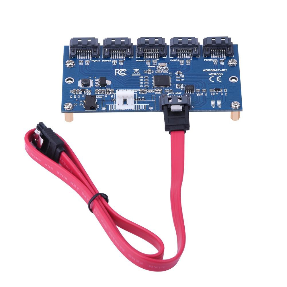 Adapter Card Sata 1 Sang 5 Port Converter Riser Hub