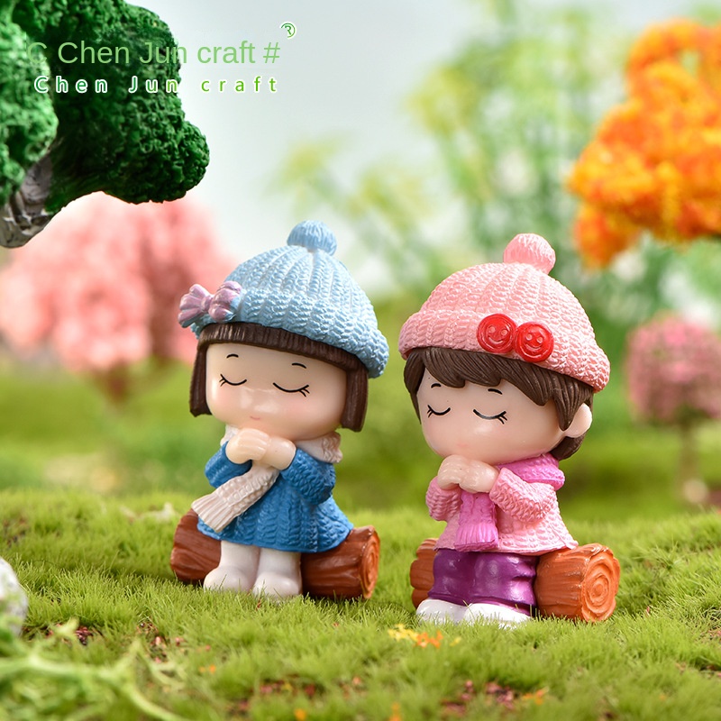 Quả Cầu Pha Lê Hình Cặp Đôi Điều Ước Để Bàn Trang Trí